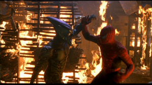spider-man and green goblin